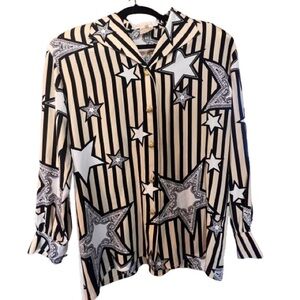 Vintage Escada 100% Silk Button Down Blouse